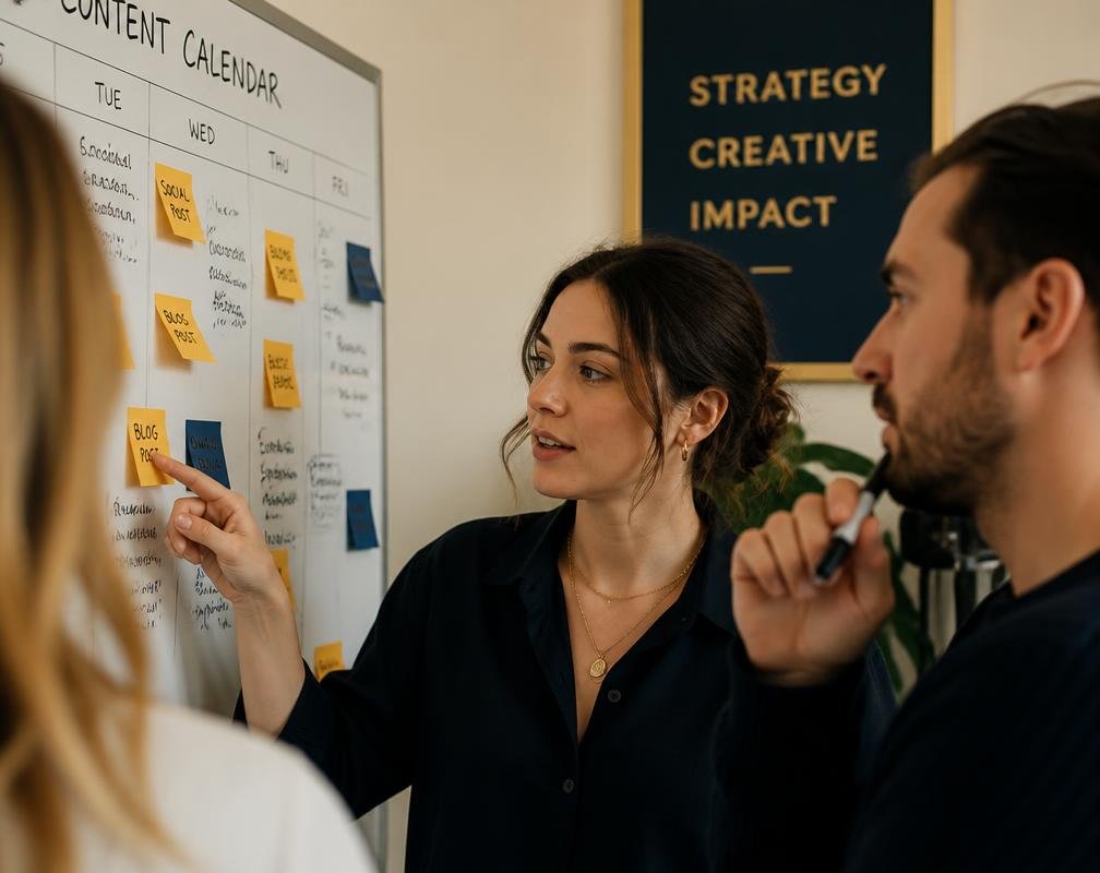 Metablis team reviewing campaign performance